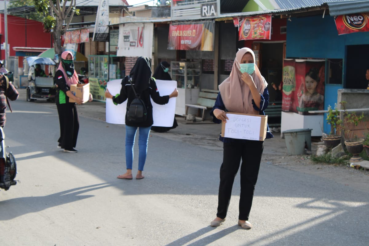 Galang Dana untuk Korban Kebakaran, Kepedulian Mahasiswa UBM Gorontalo Jadi Panutan