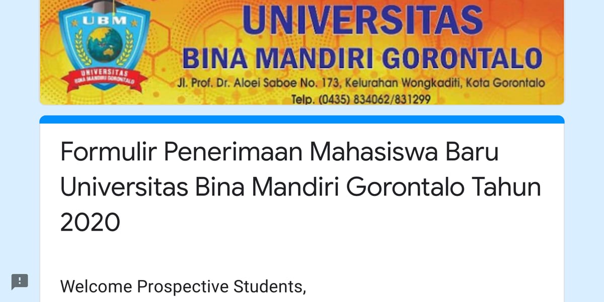 Pendaftaran Jalur Mandiri Telah Dibuka