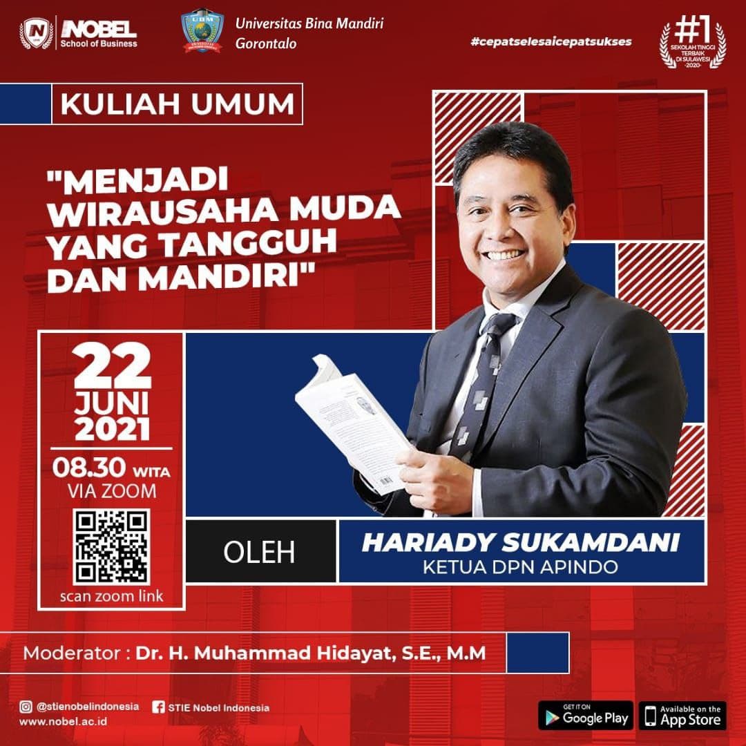 UBM Gorontalo Support Kegiatan Kuliah Umum STIE Nobel Indonesia Makassar