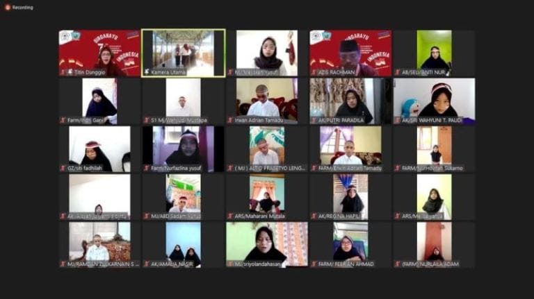 Dirangkaikan dengan Pra SPKKMB, UBM Gorontalo Gelar Upacara HUT Kemerdekaan RI Secara Virtual