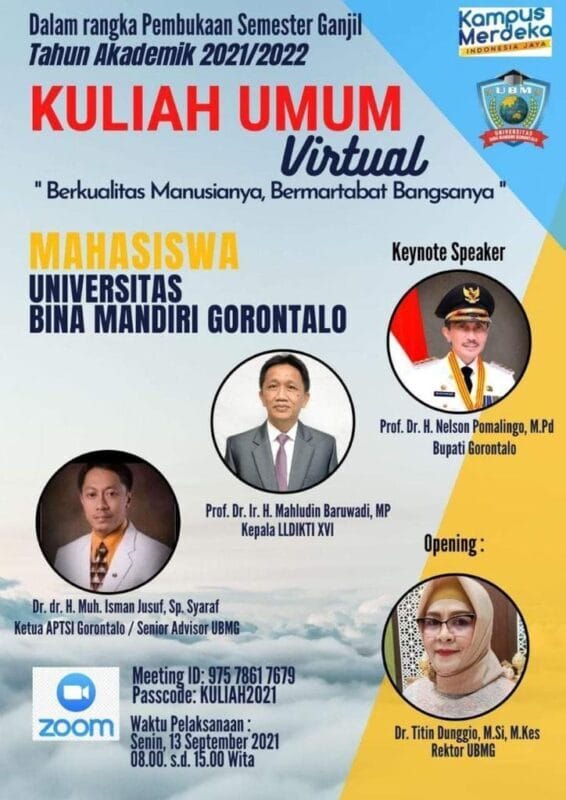 Hari Ini, Bupati Gorontalo Beri Kuliah Umum di UBM Gorontalo