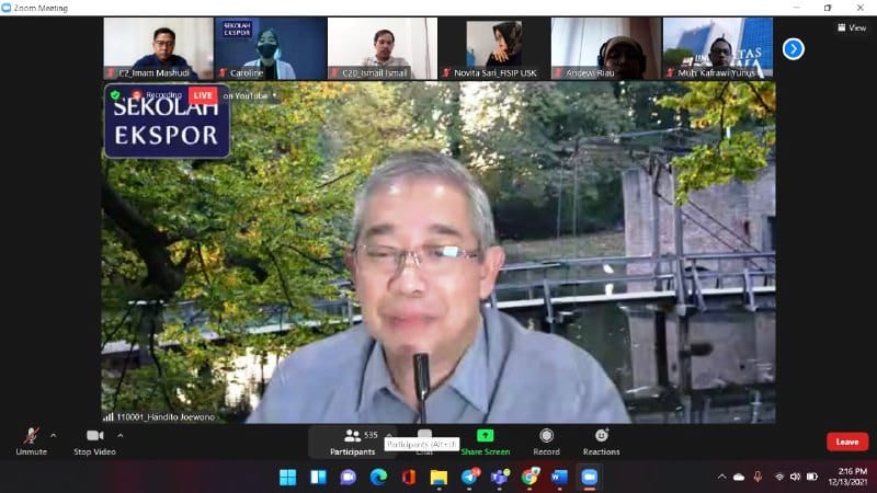 Dekan FEB Hadiri Pelatihan Digital Export Management Kemendikbudristek