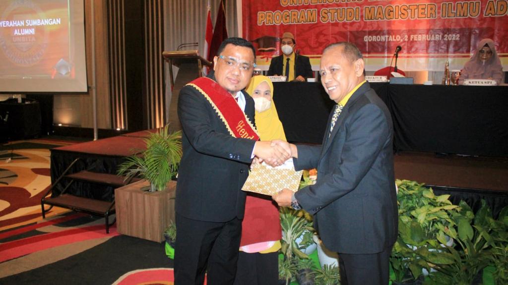 Wabup & Ketua DPRD Kabupaten Gorontalo Raih Gelar Magister di PPs Unbita
