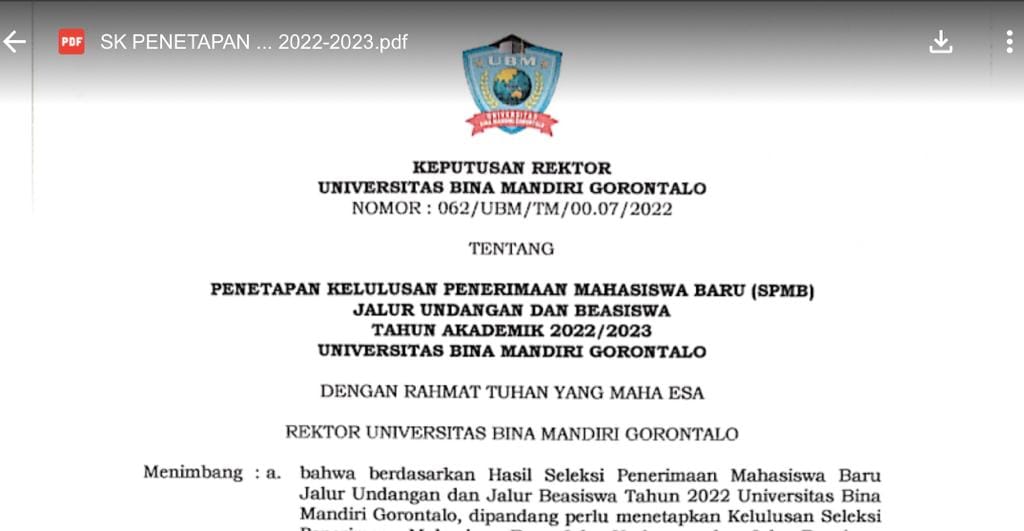 Ratusan Calon Maba UBM Lulus Seleksi Berkas