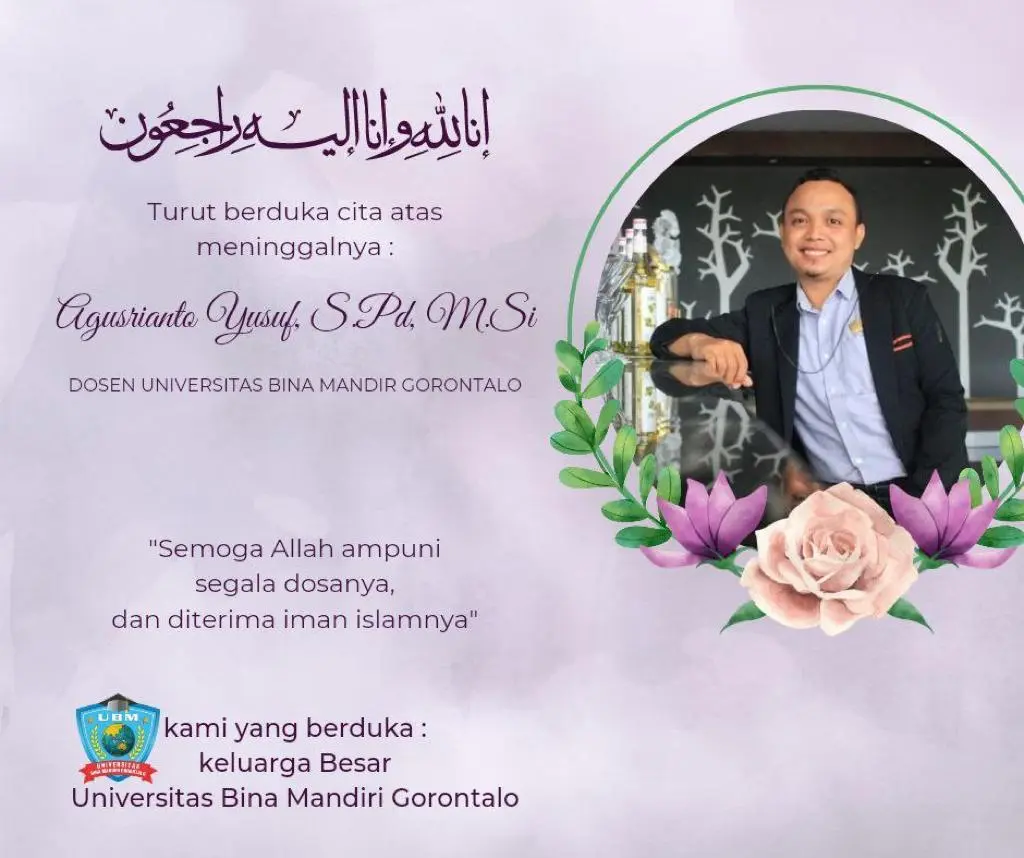 The Academic Community of Bina Mandiri Gorontalo Foundation (YBMG) is in Mourning