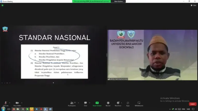 UBM Gorontalo Gelar Uji Publik Standar Penelitian