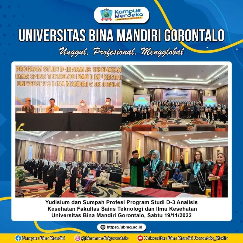UBM Gorontalo Kembali Lahirkan Ahli Tenaga Laboratorium Medik Kompeten