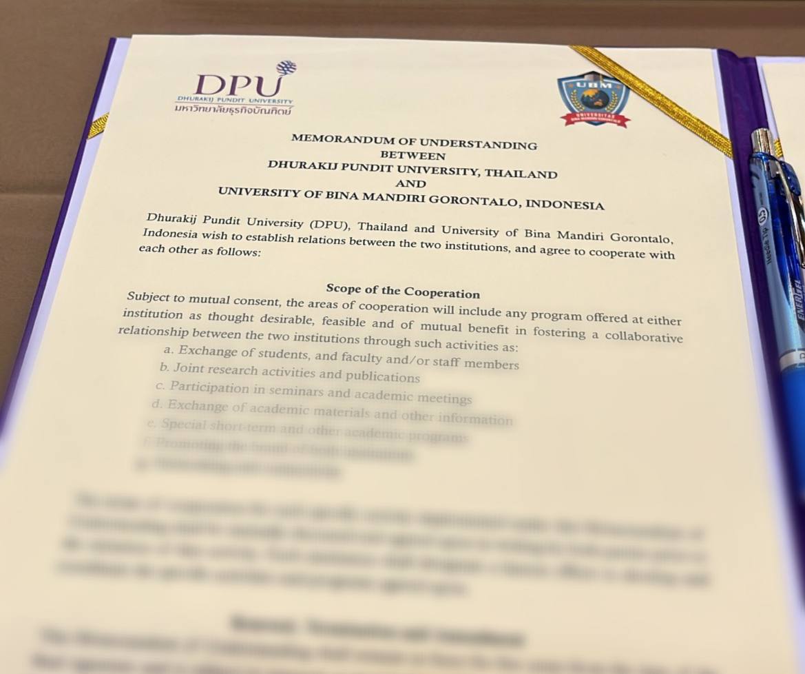 University of Bina Mandiri Gorontalo Expands International Cooperation in Southeast Asia