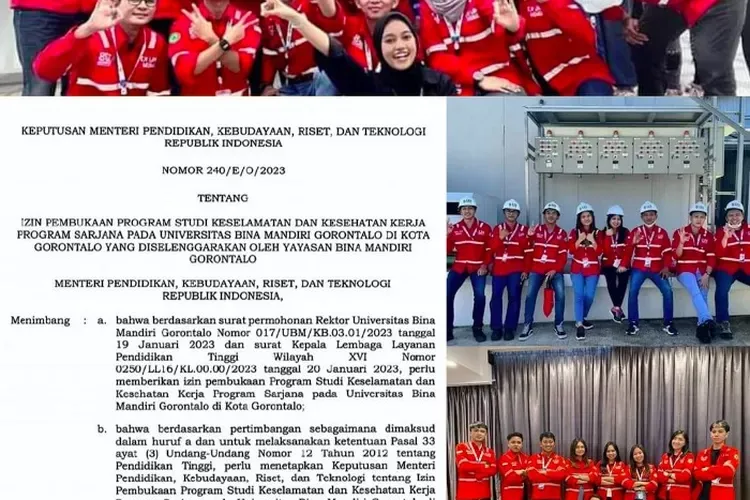 Opening K3 Study Program, UBM Gorontalo gets Ministry of Education and Culture Decree