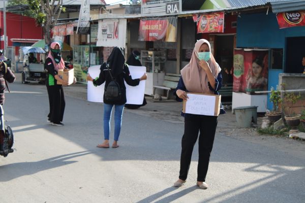 Galang Dana untuk Korban Kebakaran, Kepedulian Mahasiswa UBM Gorontalo Jadi Panutan