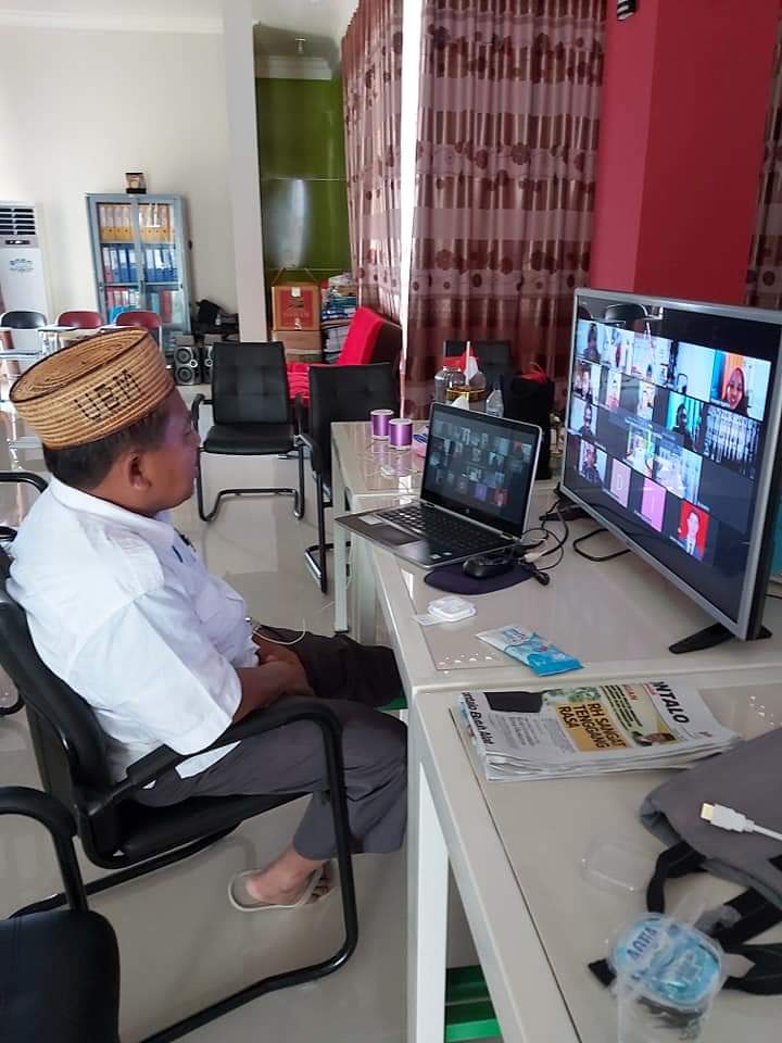 Ketua YBMG Pimpin Rapat Via Video Conference