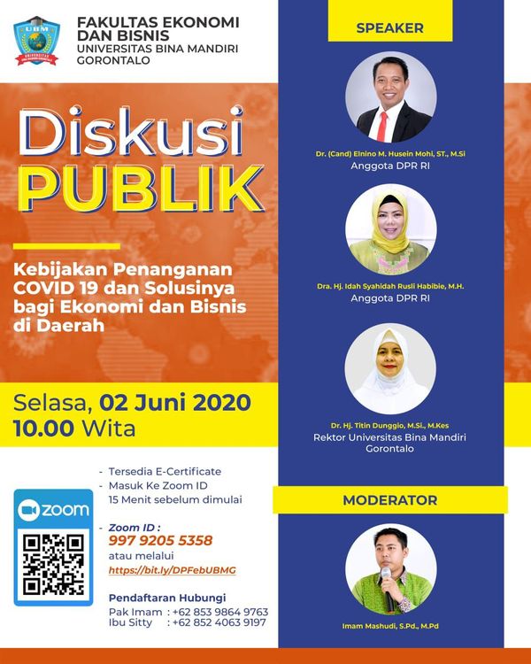Hadirkan Dua Anggota DPR RI Sebagai Pembicara, FEB Bakal Gelar Diskusi Publik