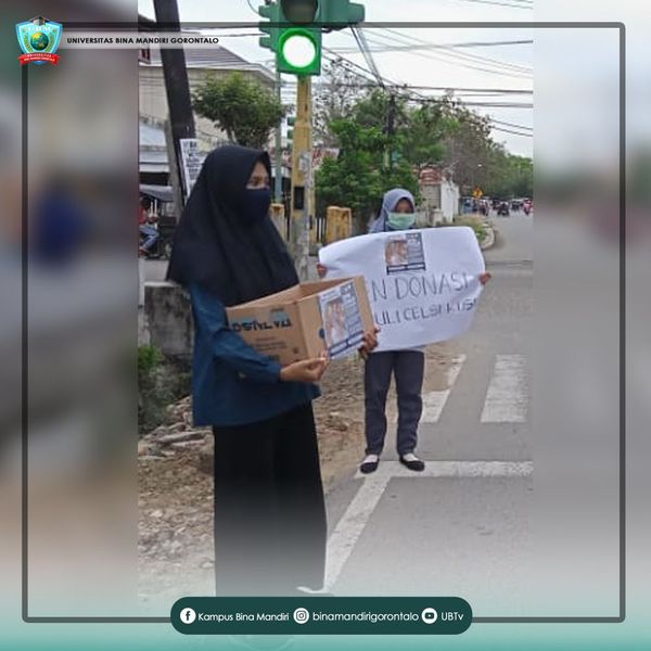 Universitas Bina Mandiri Gorotalo Gelar Aksi Kemanusiaan Untuk Pengobatan Adik Celsi Kusi
