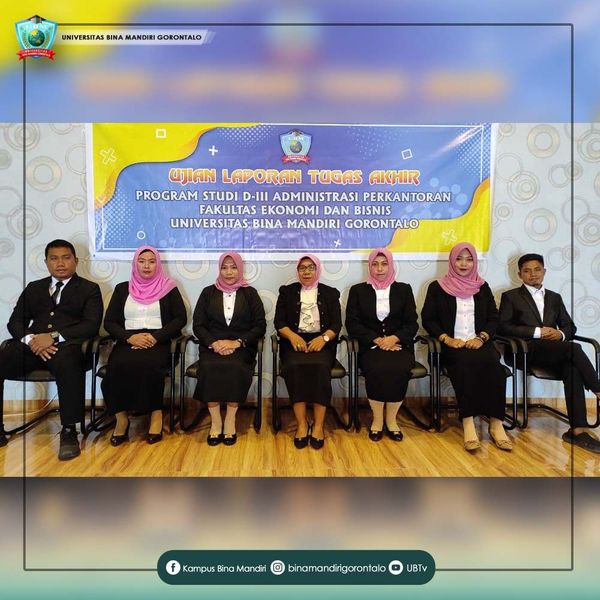 7 Aparat Desa Bonebol Jalani Ujian Laporan Tugas Akhir di UBM Gorontalo