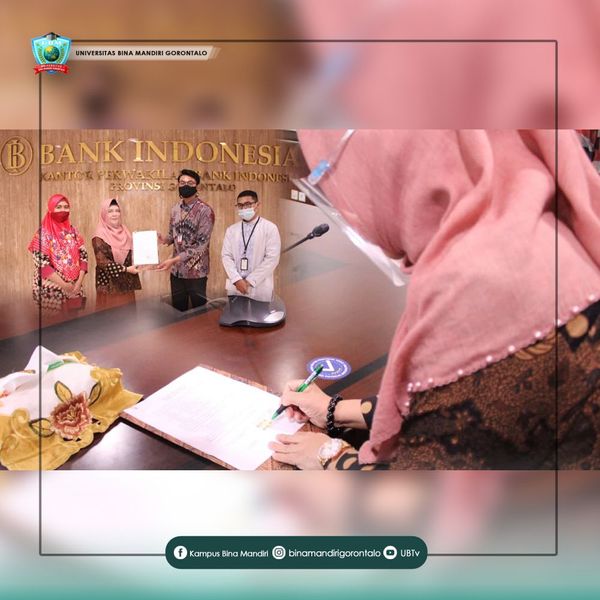 UBM Gorontalo Dapat Bantuan Sarana Penunjang Pendidikan dari Bank Indonesia