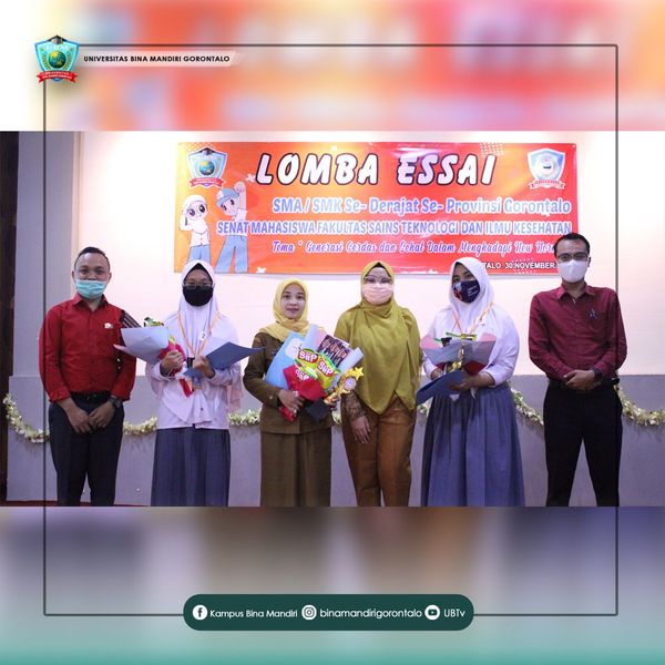 Selamat ya! Ini Dia 3 Siswi Pemenang Lomba Essay UBM Gorontalo tingkat SMA/SMK