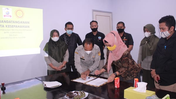 UBM Gorontalo & BPTP Sepakat Kerjasama