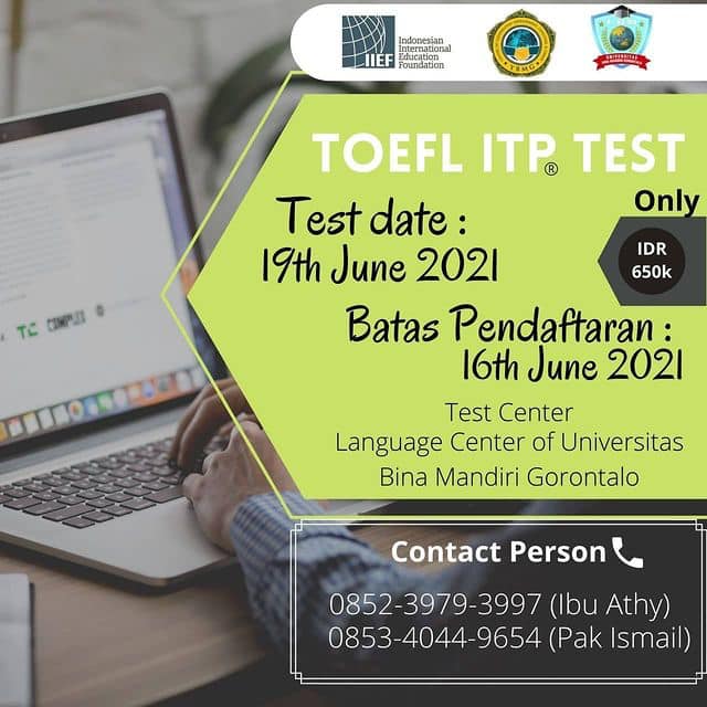 19 Juni, CCLC Gelar Tes TOEFL ITP