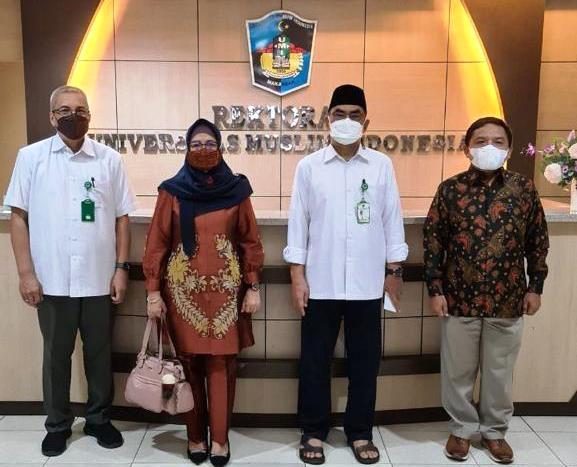 Penguatan Kapasitas Kelembagaan, Ketua YBMG & Rektor UBM Gorontalo Temui Rektor UMI Makassar