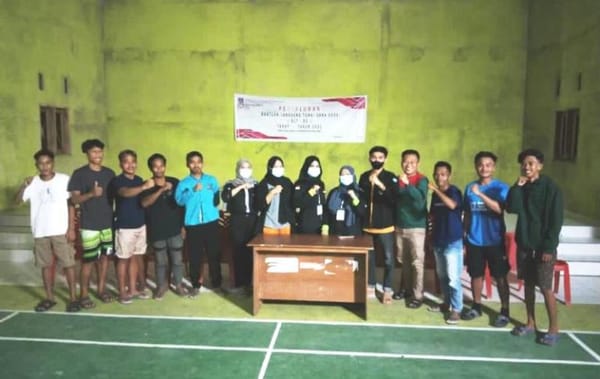 Bahas Program Kerja, Mahasiswa KKM UBM Rapat Bersama Karang Taruna Halabolu
