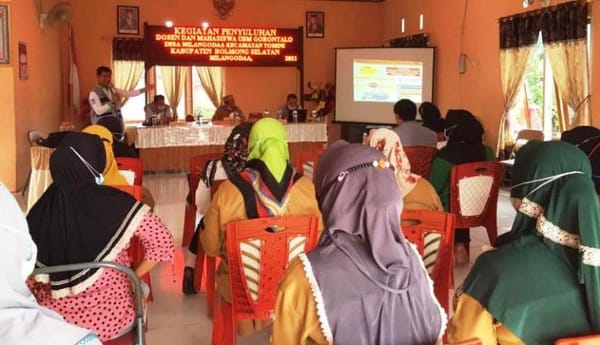 Kegiatan Abdimas, KKM Milangodaa Gelar Sosialiasi PTM & Pengelolaan BUMDes
