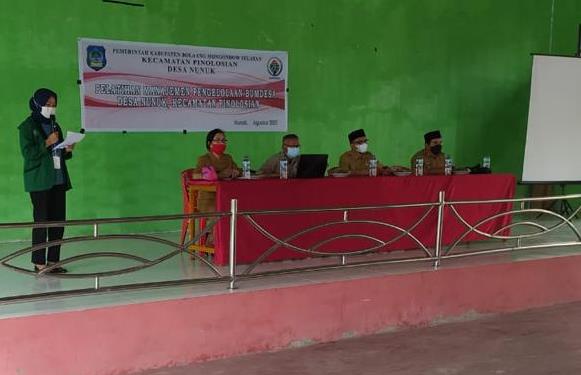 KKM Posko Nunuk Suksesor Pelaksanaan Pelatihan Manajemen Pengelolaan BUMDes