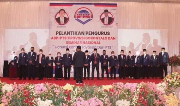 Pelantikan Pengurus ABP-PTSI Provinsi Gorontalo, Ketua YBMG Jabat Anggota Dewan Pertimbangan