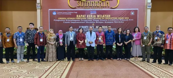 Rektor UBM & Ketua YBMG Hadir di Rakerwil LLDIKTI XVI