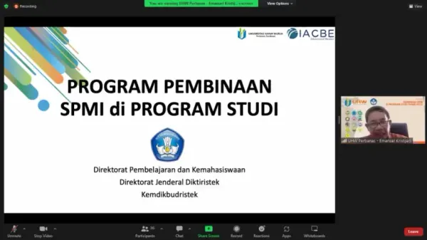 UBM Has Chosen to Participate in SPMI Assistance from the Ministry of Education, Culture, and Technology of The Republic of Indonesia