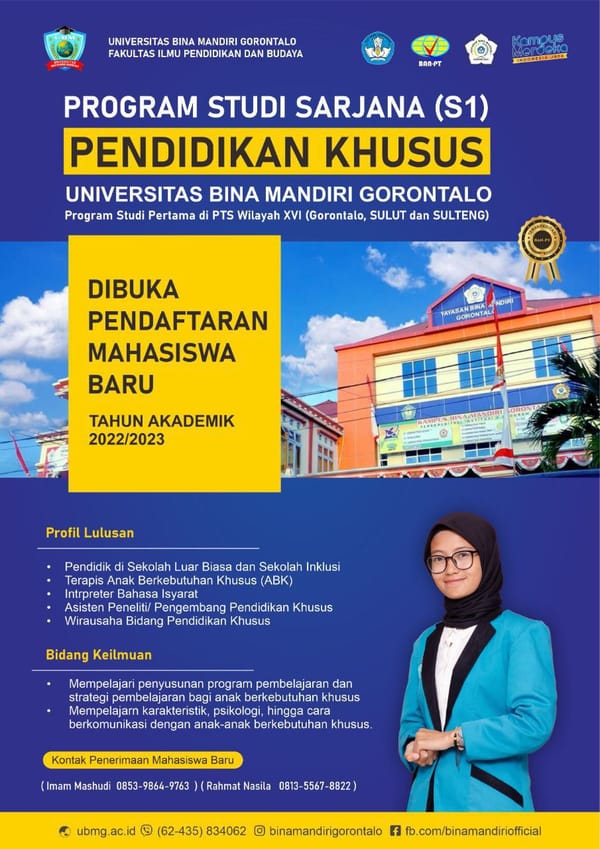 University of Bina Mandiri Gorontalo Adds Another Rare Study Program